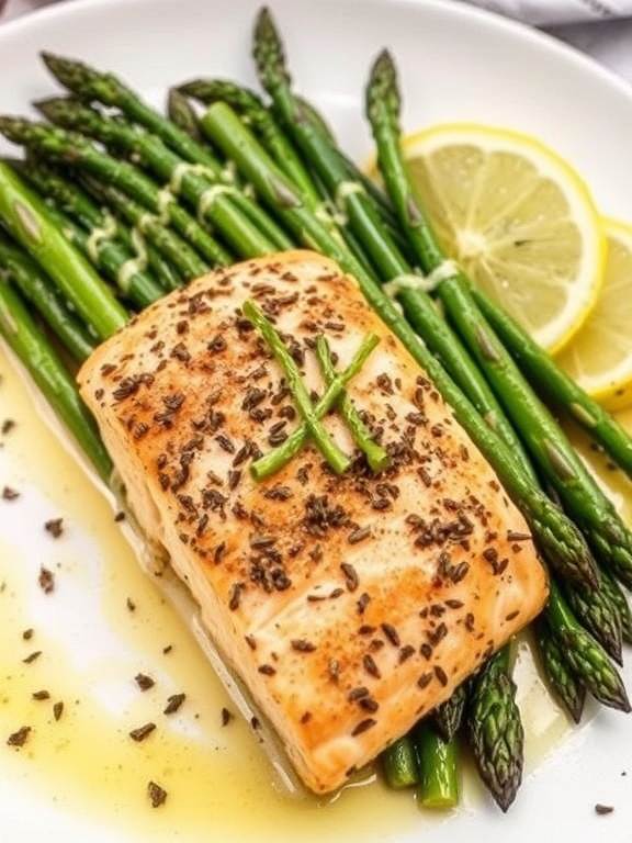 Baked Salmon with Asparagus