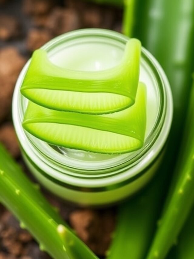 fresh aloe vera gel