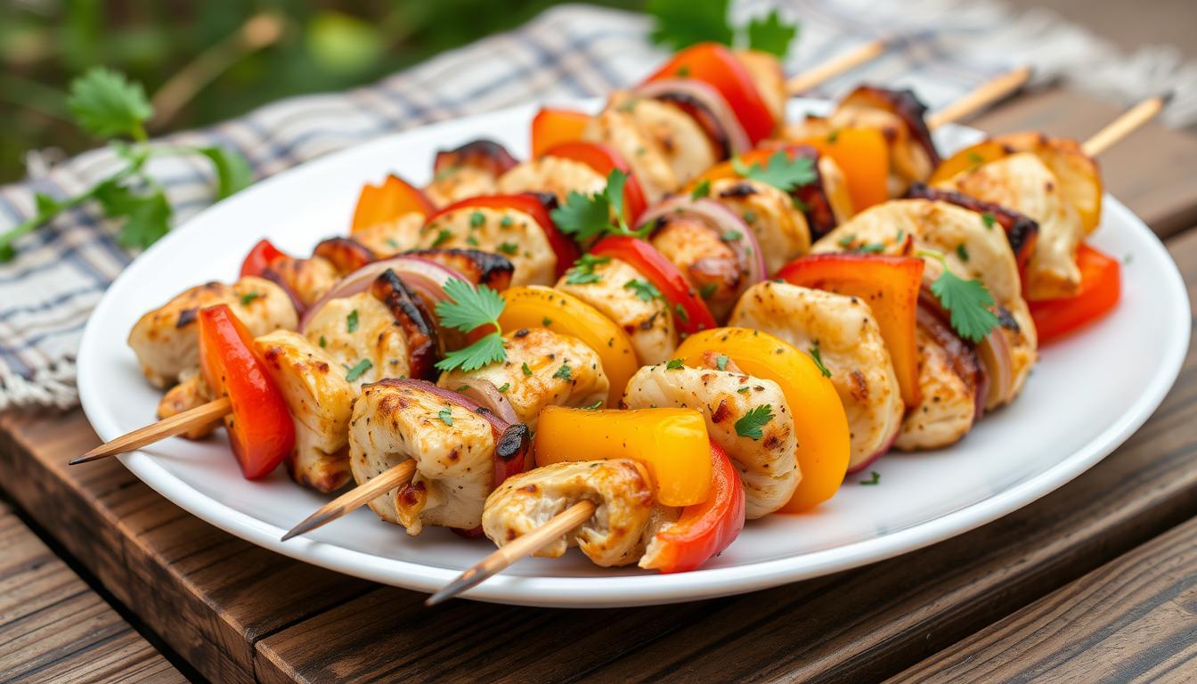 Garlic Herb Chicken Kabobs