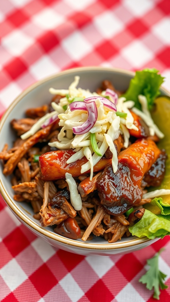 BBQ Pulled Pork Bowl with Coleslaw